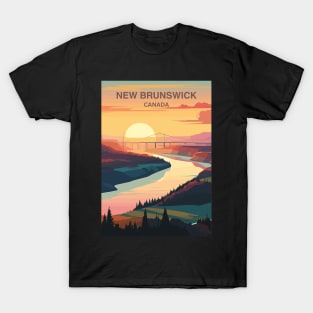 New Brunswick Canada Travel Print Wall Art, Home Décor, Gift Art T-Shirt